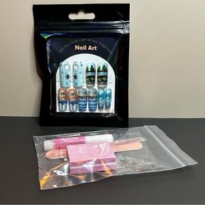 29 Piece Nail Art Set Christmas Winter Snowman Theme